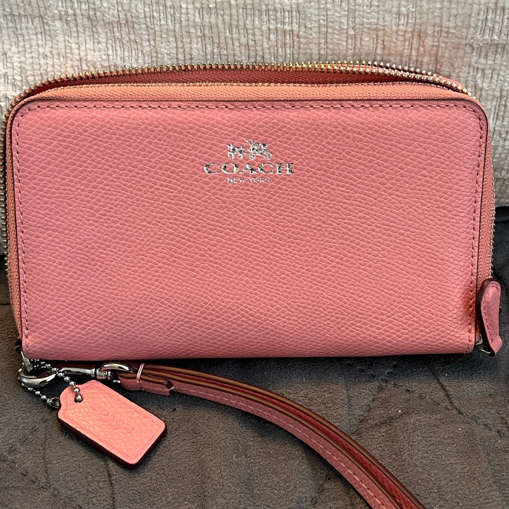 Coach Zip-around Wristlet Wallet